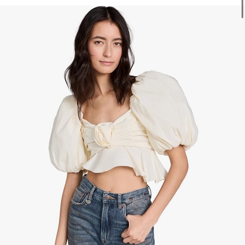 For Love & Lemons Judith Crop Blouse